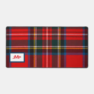 Écossais Stewart Plaid Rouge MONOGRAMME