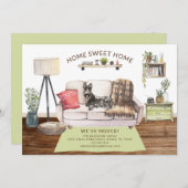 Écossais Terrier Chien Moving Faire-part (Devant / Derrière)