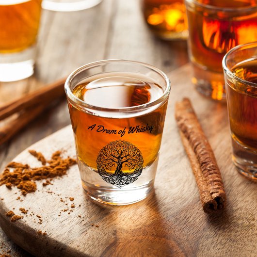 Ecosse Arbre de Vie Verre Tiré