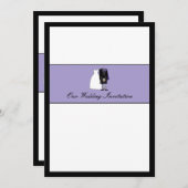 Ecosse - Bride et Faire-part de mariage de chambre (Devant / Derrière)