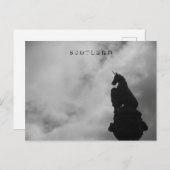 Écosse - Carte postale Stirling (Statue de l'Unico (Devant / Derrière)