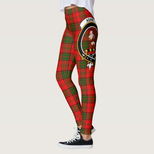 Ecosse Clan Adair Crest Tartan Femmes Leggings (Gauche)