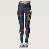 Ecosse Clan Agnew Crest Tartan Femmes Leggings (Devant)
