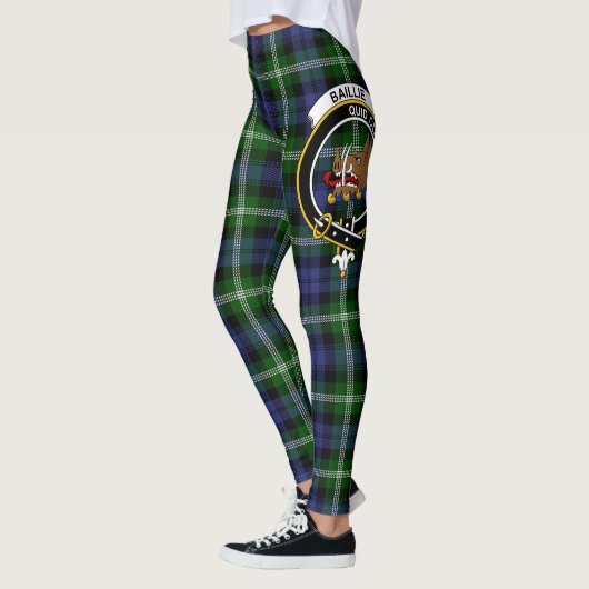 Ecosse Clan Baillie Crest Tartan Femmes Leggings (Gauche)