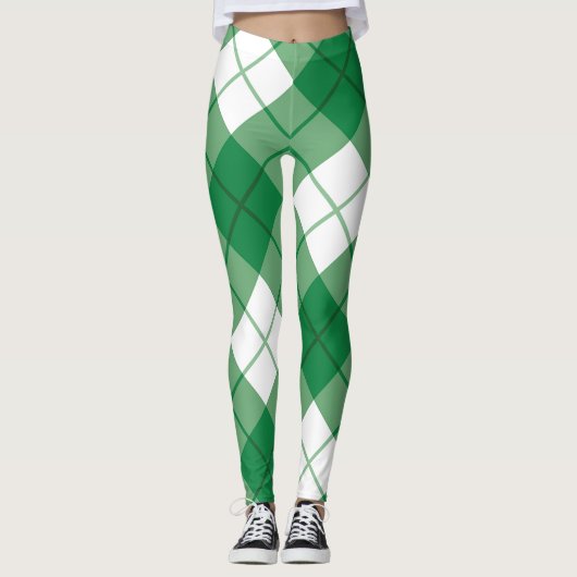Ecosse Clan Bias Tartan Femmes Leggings (Devant)