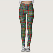 Ecosse Clan Bisset Motif Tartan Femmes Leggings (Devant)