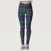 Ecosse Clan Bois Tartan Femmes Leggings (Devant)