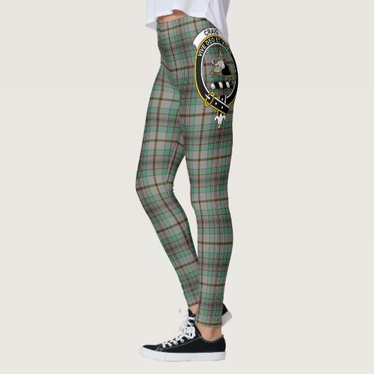 Ecosse Clan Craig Crest Tartan Femmes Leggings (Gauche)