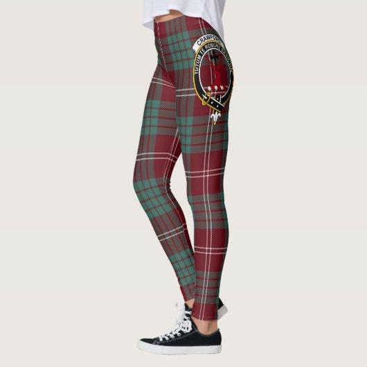 Ecosse Clan Crawford Crest Tartan Femmes Leggings (Gauche)