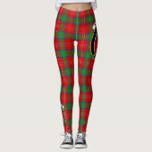 Ecosse Clan Fenton Crest Tartan Femmes Leggings (Devant)