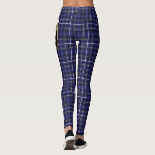 Ecosse Clan Fleming Crest Tartan Femmes Leggings (Dos)