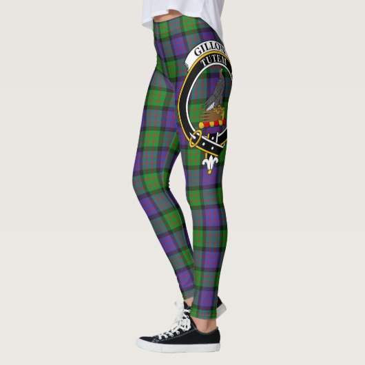 Ecosse Clan Gillon Crest Tartan Femmes Leggings (Gauche)