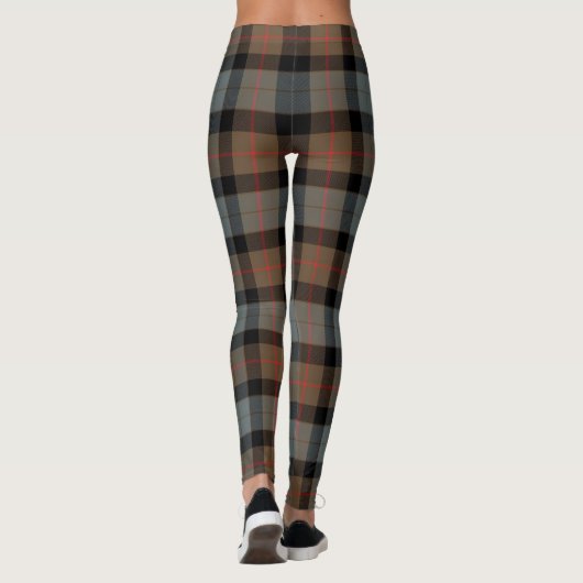 Ecosse Clan Gunn Patiné Tartan femmes Leggings (Dos)