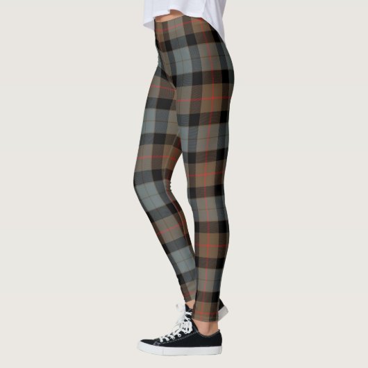 Ecosse Clan Gunn Patiné Tartan femmes Leggings (Gauche)