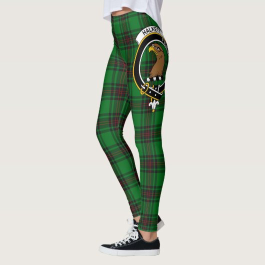 Ecosse Clan Halkett Crest Tartan Femmes Leggings (Gauche)