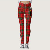 Ecosse Clan Heron Crest Tartan Femmes Leggings (Devant)