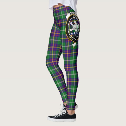 Ecosse Clan Inglis Crest Tartan Femmes Leggings (Gauche)