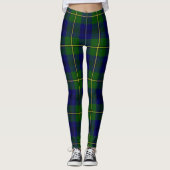 Ecosse Clan Johnson Tartan Femmes Leggings (Devant)