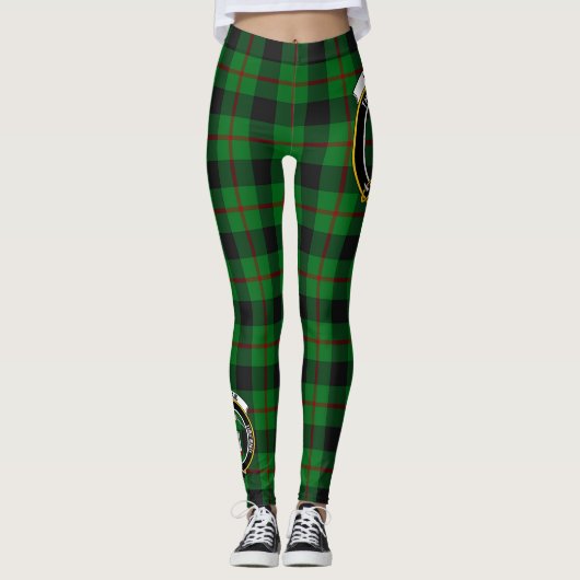 Ecosse Clan Kincaid Crest Tartan Femmes Leggings (Devant)