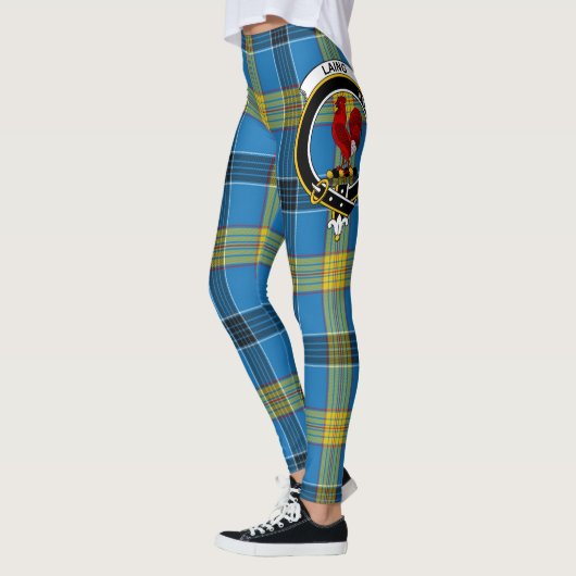 Ecosse Clan Laing Crest Tartan Femmes Leggings (Gauche)