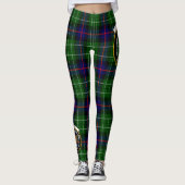 Ecosse Clan Leslie Crest Tartan Femmes Leggings (Devant)