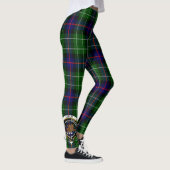 Ecosse Clan Leslie Crest Tartan Femmes Leggings (Droite)