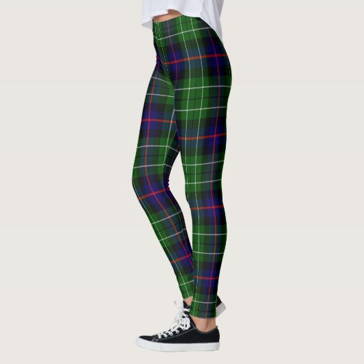 Ecosse Clan Leslie Tartan Femmes Leggings (Gauche)