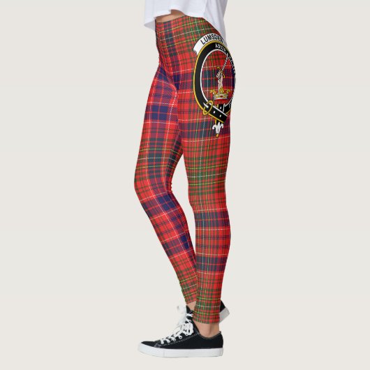 Ecosse Clan Lumsden Crest Tartan Femmes Leggings (Gauche)