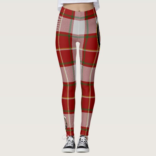 Ecosse Clan MacFie Crest Tartan Femmes Leggings (Devant)