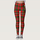 Ecosse Clan MacKinnon Crest Tartan Femmes Legging (Devant)