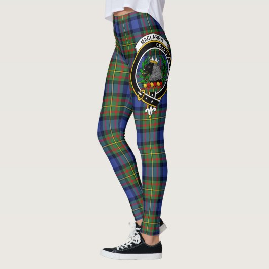 Ecosse Clan MacLaren Crest Tartan Femmes Leggings (Gauche)