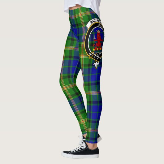 Ecosse Clan MaiTland Crest Tartan Femmes Leggings (Gauche)