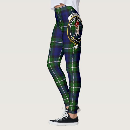 Ecosse Clan Meldrum Crest Tartan Femmes Leggings (Gauche)