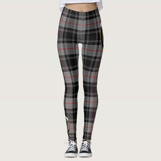 Ecosse Clan Moffat Crest Tartan Femmes Leggings (Devant)