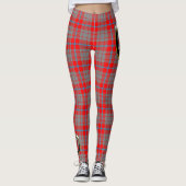 Ecosse Clan Moubray Crest Tartan Femmes Leggings (Devant)