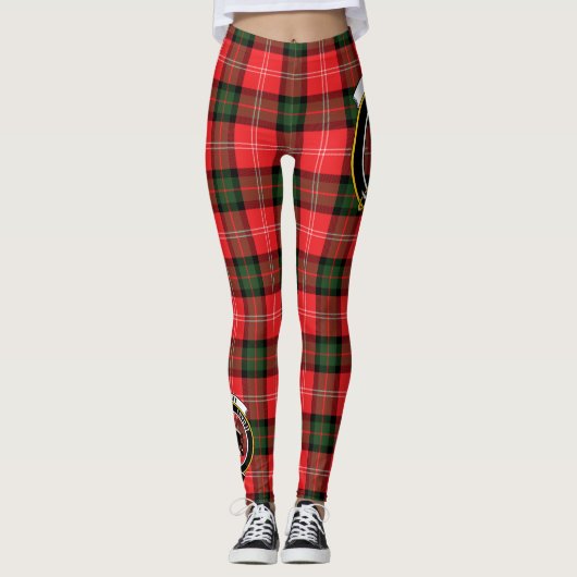 Ecosse Clan Nesbitt Crest Tartan Femmes Leggings (Devant)