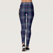 Ecosse Clan Nevoy Crest Tartan Femmes Leggings (Dos)