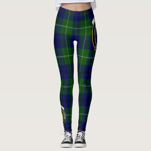 Ecosse Clan Oliphant Crest Tartan Femmes Leggings (Devant)