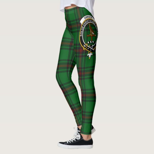 Ecosse Clan Orrock Crest Tartan Femmes Leggings (Gauche)