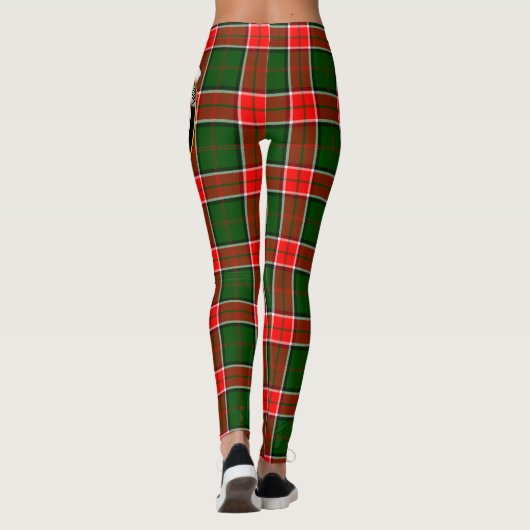 Ecosse Clan Pollock Crest Tartan Femmes Leggings (Dos)