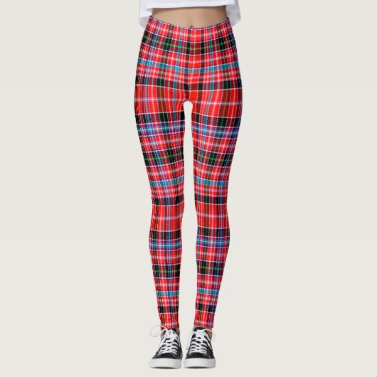 Ecosse Clan Preston Tartan Femmes Leggings (Devant)