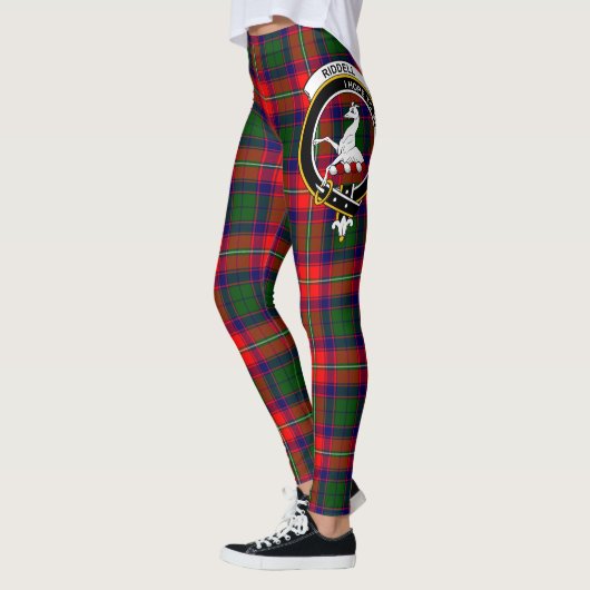 Ecosse Clan Riddell Crest Tartan Femmes Leggings (Gauche)