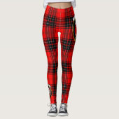 Ecosse Clan Wemyss Crest Tartan Femmes Leggings (Devant)
