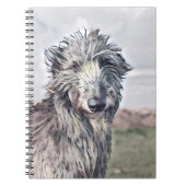 Ecosse Deerhound Art Linked Spiral Carnet (Devant)
