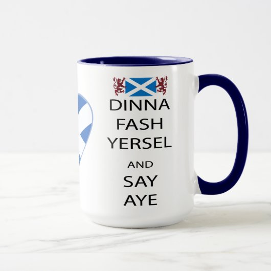 Ecosse Dinna Fash Yersel dit Yes Mug (Droite)
