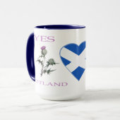 Ecosse Dinna Fash Yersel dit Yes Mug (Devant gauche)