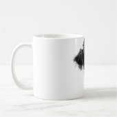 Écosse Highland cow black and white photo mug (Gauche)