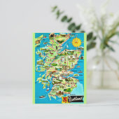 Écosse Illustrée Carte Postale Ancienne (Debout devant)