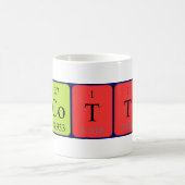 Ecosse nom de table périodique mug (Centre)