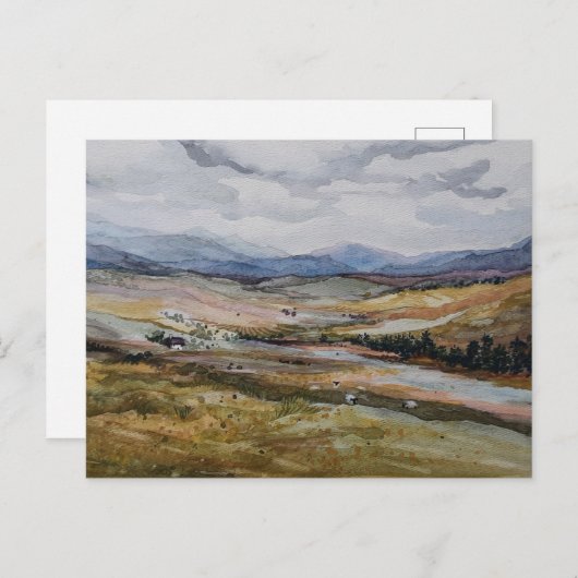 Écosse paysage Carte postale (Devant / Derrière)